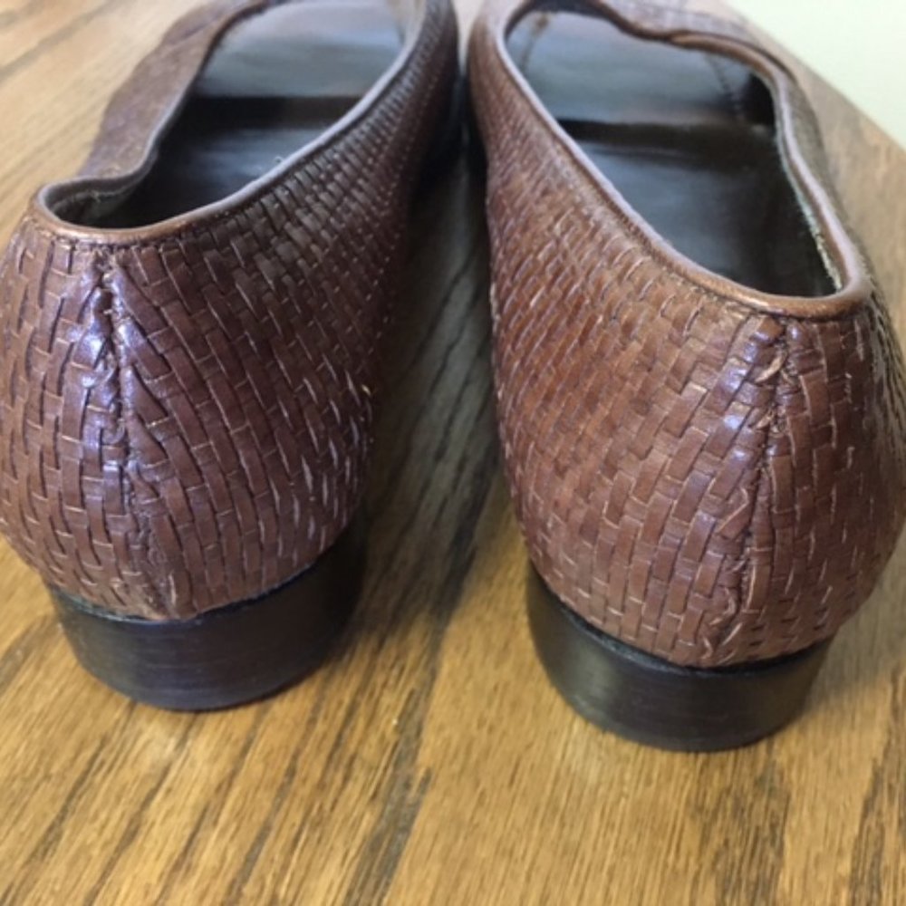 Ladies Talbots Leather Open Toe Shoes Size 8M - Picture 3 of 8
